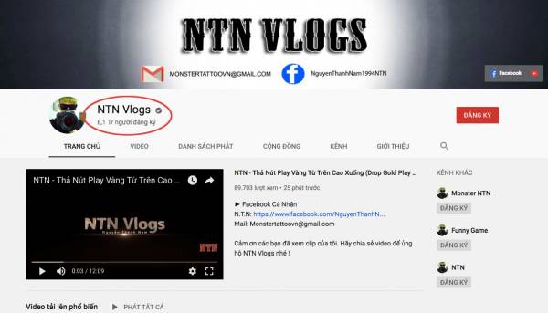 Sau tuyên bố hùng hồn xóa kênh, bị Youtube chặn kiếm tiền, NTN đăng clip thả 4 nút play vàng