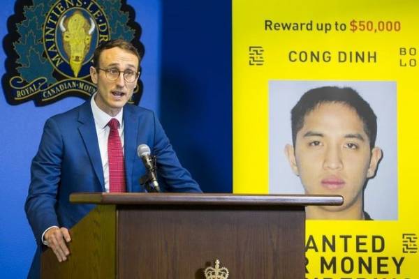 Canada truy nã tội phạm gốc Việt, treo thưởng hơn 37.000 USD