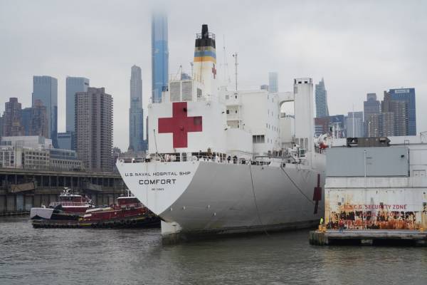 Tàu bệnh viện 1.000 giường đến New York mới chỉ chữa 20 bệnh nhân