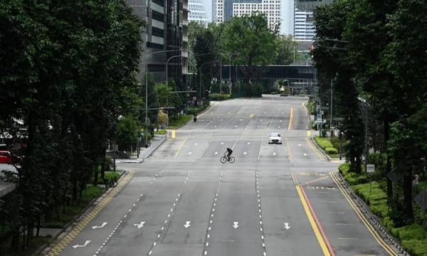 Singapore như ‘thành phố chết’ sau lệnh đóng cửa