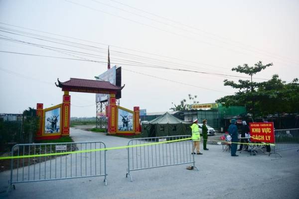 Những hình ảnh đầu tiên về thôn Hạ Lôi trong ngày đầu thực hiện lệnh phong tỏa