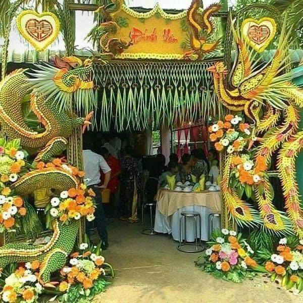 Cổng cưới lá dừa: nét độc đáo của văn hoá miền Tây khó nơi nào bì kịp