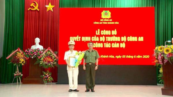 Bộ Công an điều động, bổ nhiệm tân Phó Giám đốc Công an tỉnh Khánh Hòa