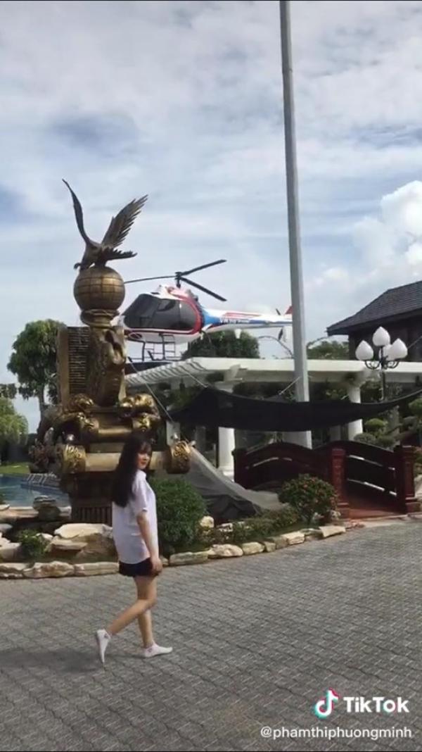 Thực hư vụ cô gái bước ra từ biệt phủ có trực thăng : Chủ nhà không có con gái, trực thăng chỉ là mô hình
