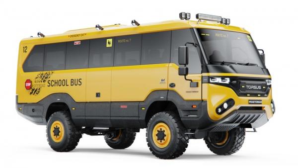 Xe buýt địa hình chở học sinh có giá 430.500 USD