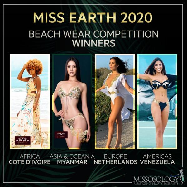 Nhan sắc 4 mỹ nhân gây “sốt” vì mặc bikini quyến rũ “đốt mắt” tại Hoa hậu Trái Đất 2020