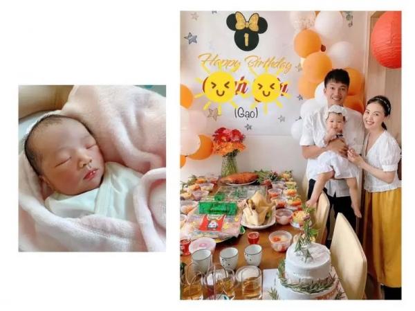 Vợ chồng Quang Tuấn – Linh Phi tổ chức thôi nôi cho con gái: Chúc bé Gạo mau ăn chóng lớn!