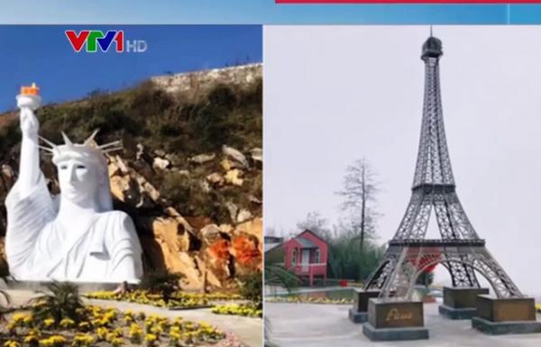 Choáng với chiêu câu khách bằng tháp Eiffel, tượng Nữ thần tự do “phiên bản lỗi”