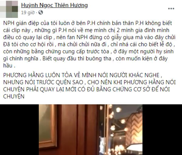 Huỳnh Ngọc Thiên Hương cài “gián điệp” cạnh bà Phương Hằng, tiết lộ lý do vợ Dũng “lò vôi” bỏ gia đình