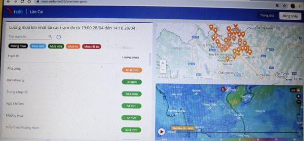 Lào Cai: Triển khai ứng dụng đo mưa, cảnh báo thời tiết qua thiết bị điện tử