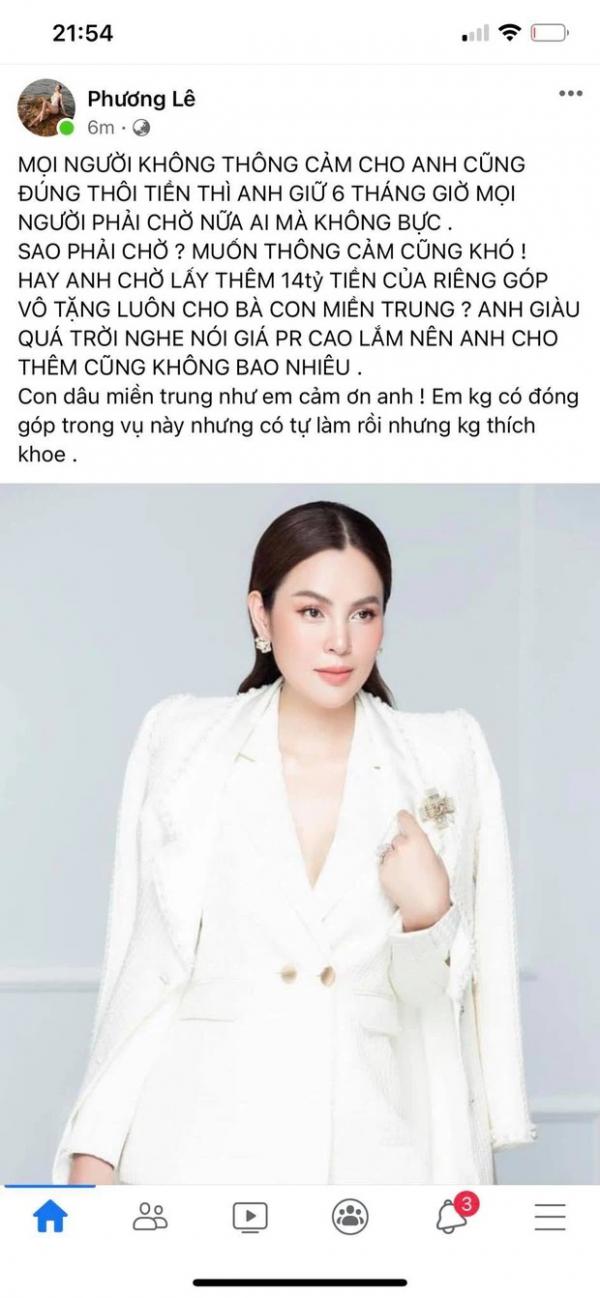Sau khi bị netizen phản ứng dữ dội, “Hoa hậu ở nhà 200 tỷ” tiếp tục mỉa mai NS Hoài Linh
