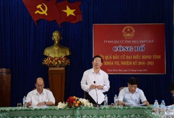 Công bố 51 người trúng cử đại biểu HĐND tỉnh Thừa Thiên - Huế