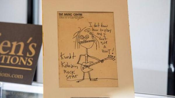 Tranh của Kurt Cobain có giá gần 300.000 USD
