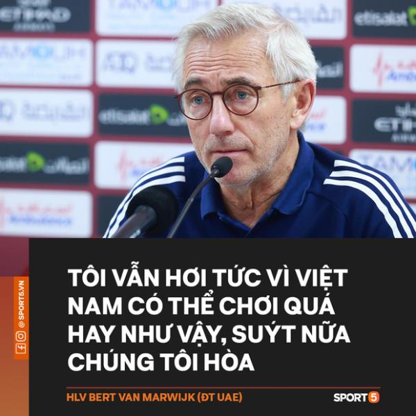 HLV tuyển UAE: “Tôi hơi tức vì Việt Nam chơi quá hay, suýt nữa chúng tôi bị cầm hòa”