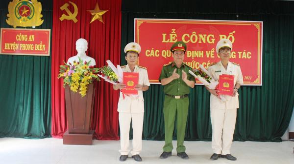 Công an tỉnh Thừa Thiên - Huế công bố các quyết định về công tác cán bộ