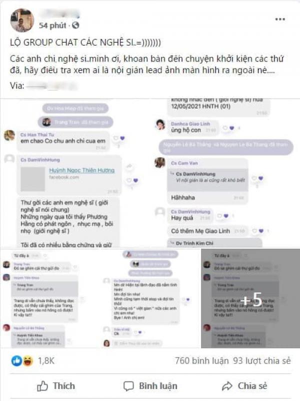 Duy Mạnh bất ngờ xác nhận group chat “Nghệ sĩ Việt” là có thật?