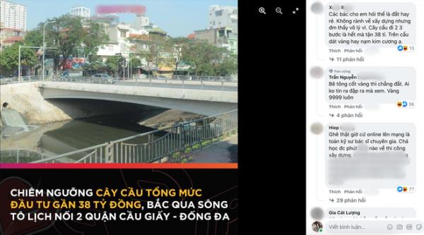 Tranh cãi “nảy lửa” về cây cầu dài 36 m “ngốn” 38 tỷ đồng ở Hà Nội