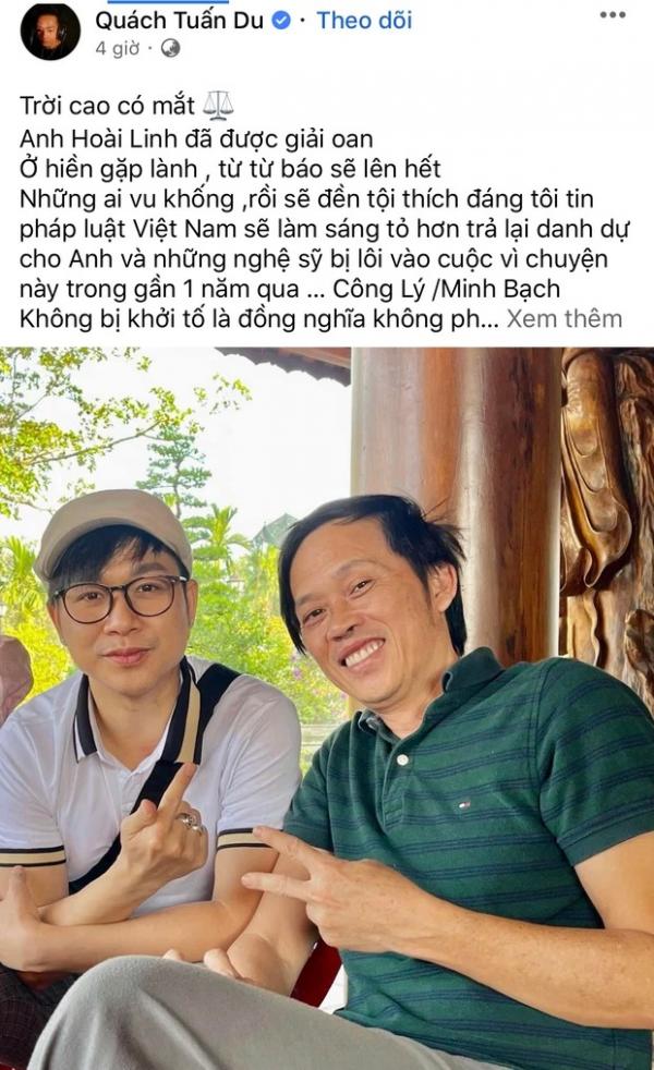 Dàn sao Việt đồng loạt lên tiếng khi NS Hoài Linh được “minh oan”, gay gắt nhất là ca sĩ Minh Quân!