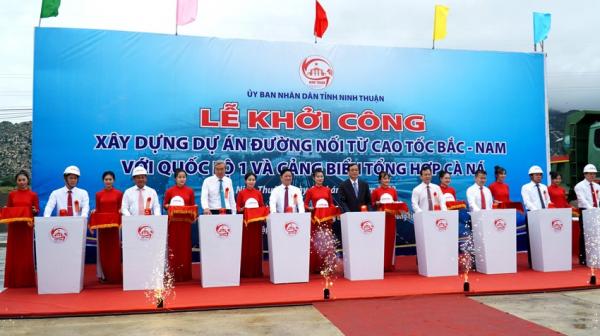 Ninh Thuận khởi công tuyến đường nối vùng kinh tế trọng điểm phía Nam với cả nước