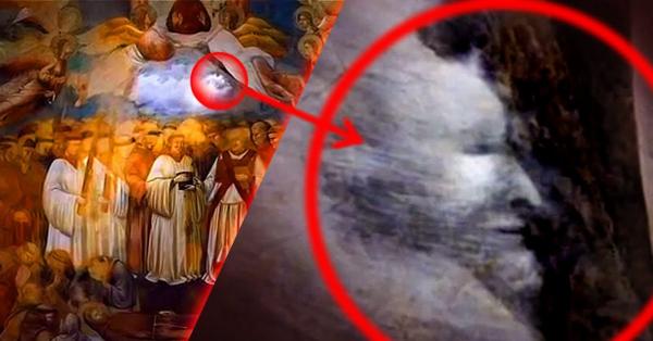 Discovered a demon face in an ancient fresco after 700 years