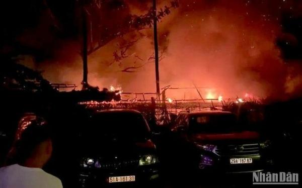 Kịp thời dập tắt đám cháy tại một resort ở Khu du lịch Mũi Né, Phan Thiết