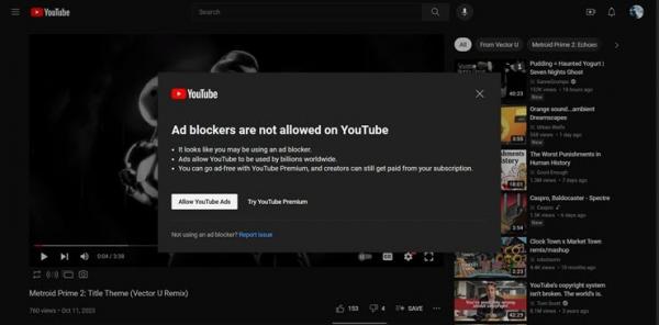 Động thái của người dùng sau cuộc “đàn áp” trình chặn quảng cáo của YouTube