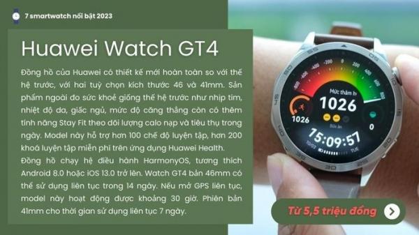 Những đồng hồ thông minh nổi bật năm 2023