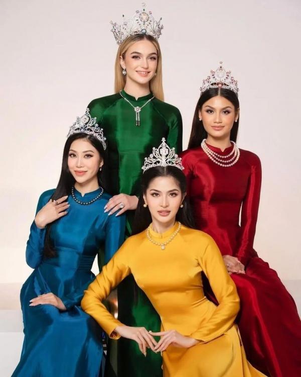 Top 4 Hoa hậu Trái đất 2023 đội vương miện, đẹp dịu dàng trong bộ ảnh thời trang