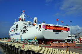 Đà Nẵng: Hạ thủy tàu Cảnh sát biển 8005 thiết kế hiện đại