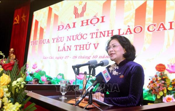 Phó Chủ tịch nước: Lào Cai cần đổi mới thi đua phù hợp với văn hóa của đồng bào