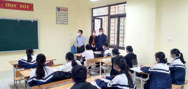 Bắc Giang: Học sinh 14 trường THCS huyện Việt Yên trở lại trường học tập