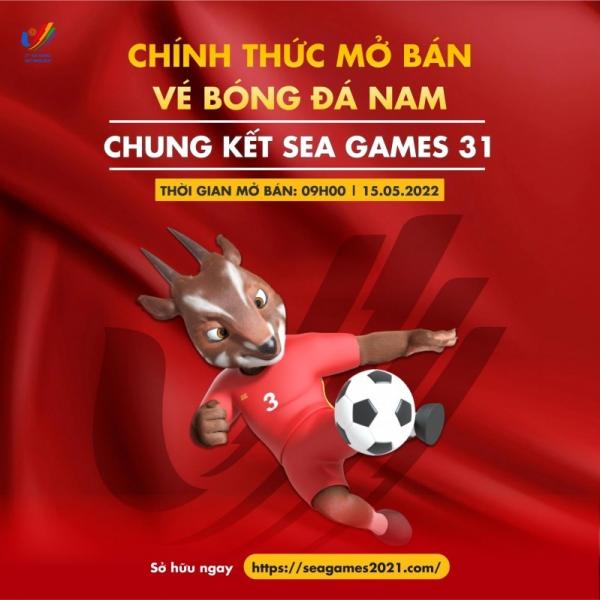 Vé chung kết bóng đá nam SEA Games 31 chính thức mở bán