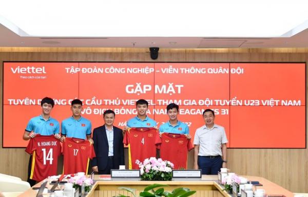 4 cầu thủ U23 Việt Nam được Tập đoàn Viettel vinh danh