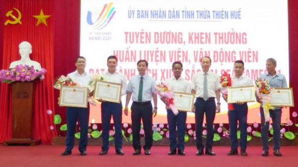 Thừa Thiên Huế trao thưởng “khủng” VĐV đoạt huy chương tại SEA Games 31