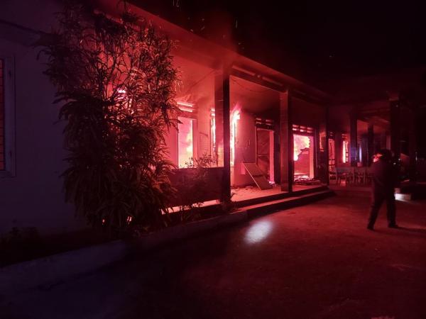 Trụ sở UBND xã ở Quảng Nam bị cháy, thiêu nhiều hồ sơ lưu