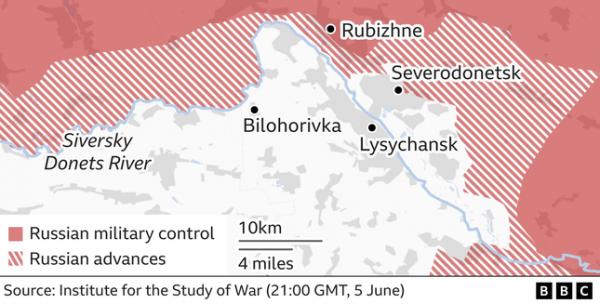 Nga có thể giành quyền kiểm soát “chảo lửa” Lysychansk trong vài ngày tới