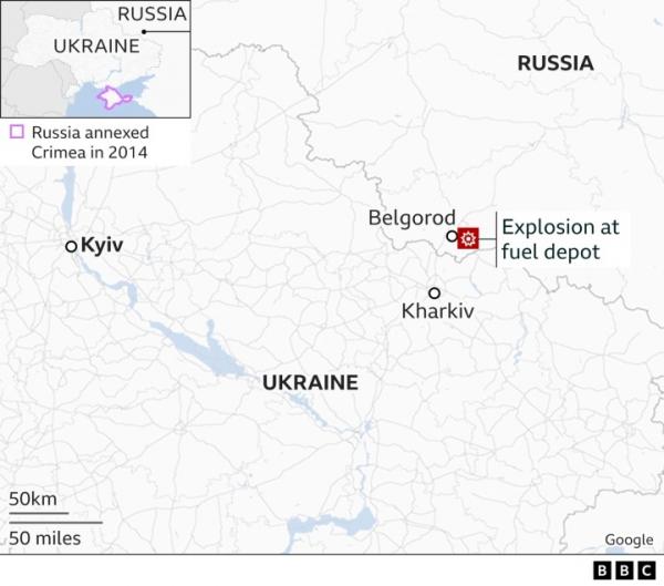 Thành phố Nga gần biên giới Ukraine nghi bị pháo kích