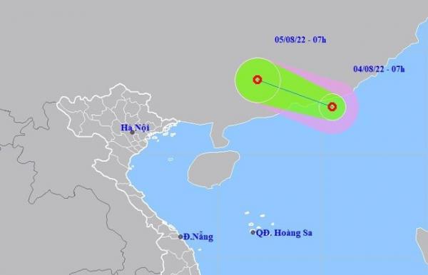 Áp thấp nhiệt đới xuất hiện trên Biển Đông, gây mưa ở miền Bắc