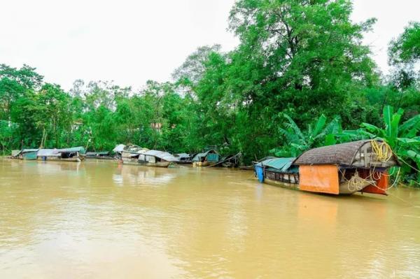 Cận cảnh cuộc sống cư dân vạn đò sông Lam ngày lũ
