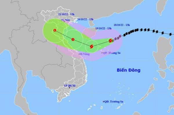 Bão số 6 có khả năng suy yếu khi vào vùng biển Hà Tĩnh đến Quảng Bình