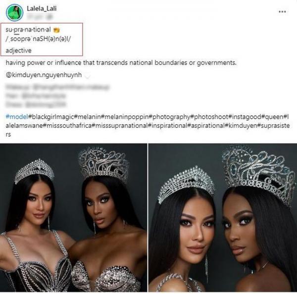 Hoa hậu Siêu quốc gia 2022 có động thái gây tranh cãi sau khi bị đọc sai tên danh hiệu