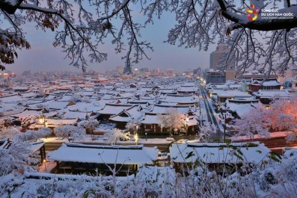 Mê mẩn khung cảnh “giấc mơ tuyết trắng” đẹp như tranh tại Hàn Quốc