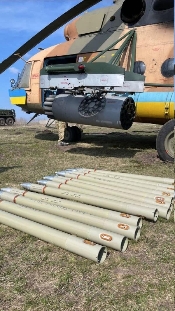 Không quân Ukranie lần đầu sử dụng đạn rocket phóng từ trực thăng do Iran sản xuất