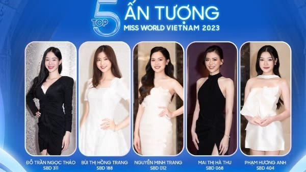Chân dung người đẹp vừa vươn lên đứng đầu Top 5 Miss World Vietnam 2023