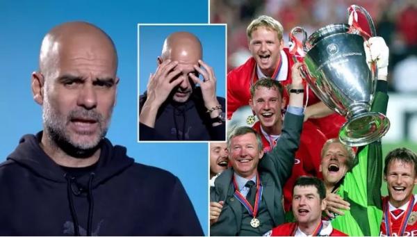 Pep Guardiola phát biểu gây phản ứng khi nói về cú ăn ba của MU