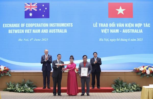 Thủ tướng Việt Nam, Úc chứng kiến lễ công bố đường bay thẳng TP HCM - Brisbane