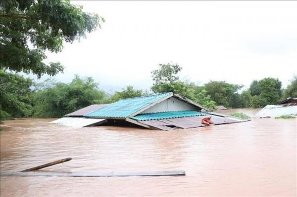 Lũ lụt, sạt lở đất gây nhiều thiệt hại nghiêm trọng tại Lào