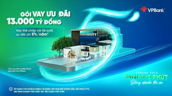 VPBank dành 13.000 tỷ đồng triển khai gói vay lãi suất chỉ từ 5%/năm