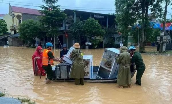 Các tỉnh miền Trung mưa cục bộ, khu vực từ Quảng Trị đến Đà Nẵng dự báo mưa rất to