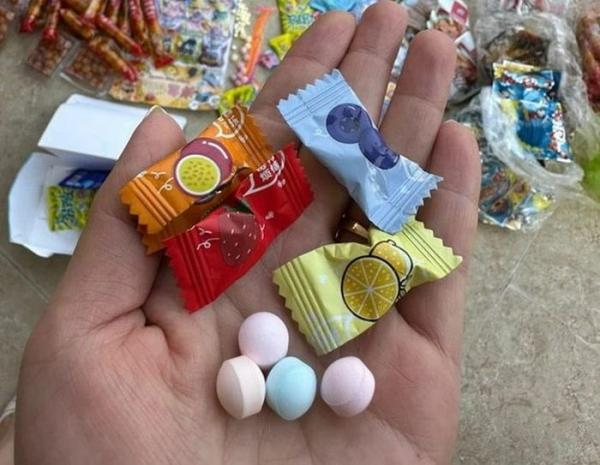 Các mẫu kẹo tại cổng trường học ở Lạng Sơn không chứa chất m‌a tú‌y